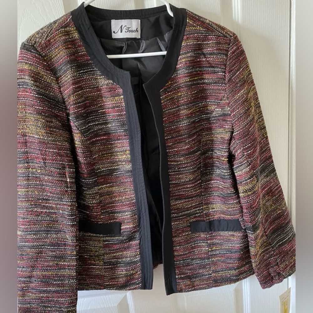 N Touch Multicolor Boucle Jacket